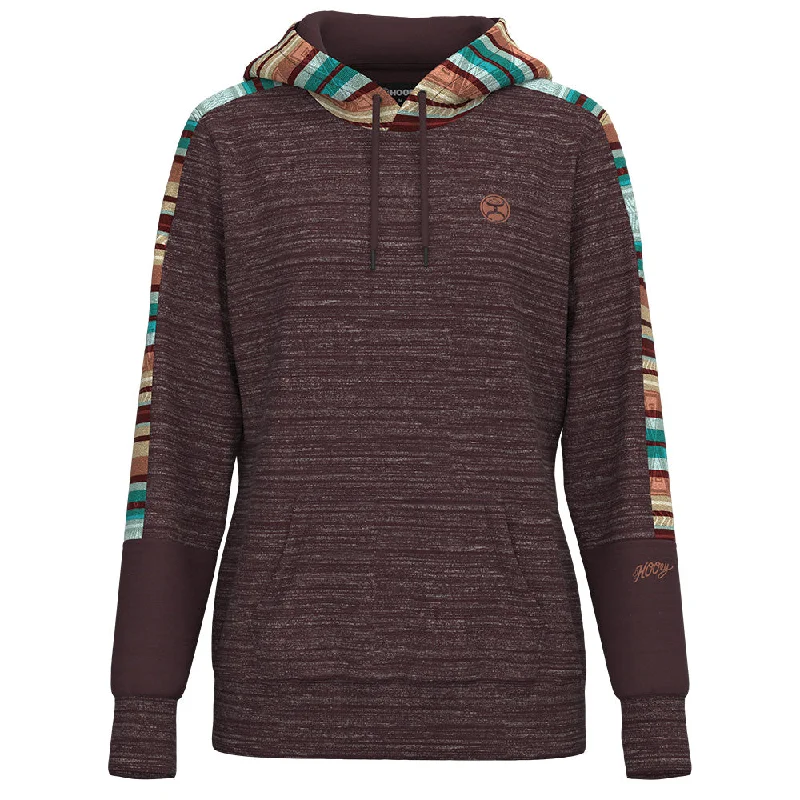 Romantic Temperament "Canyon" Maroon w/ Serape Pattern Hoody