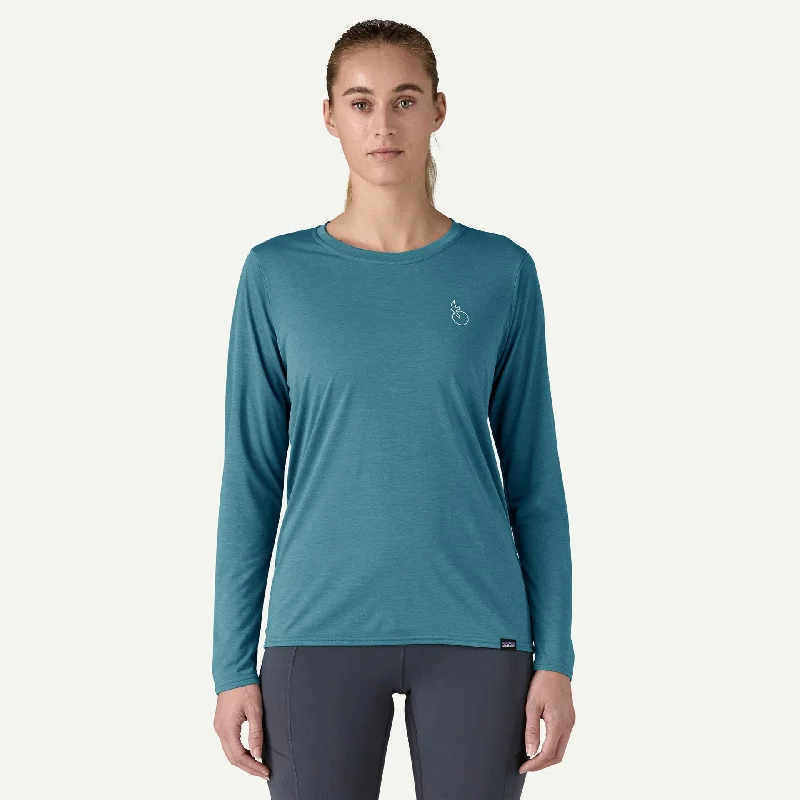 Unique Fashion Women's Long Sleeve Capilene Cool Daily Graphic Shirt