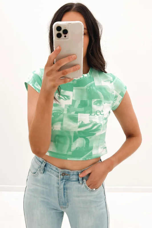 Quality Tailoring 90s Baby Tee Mixed Up