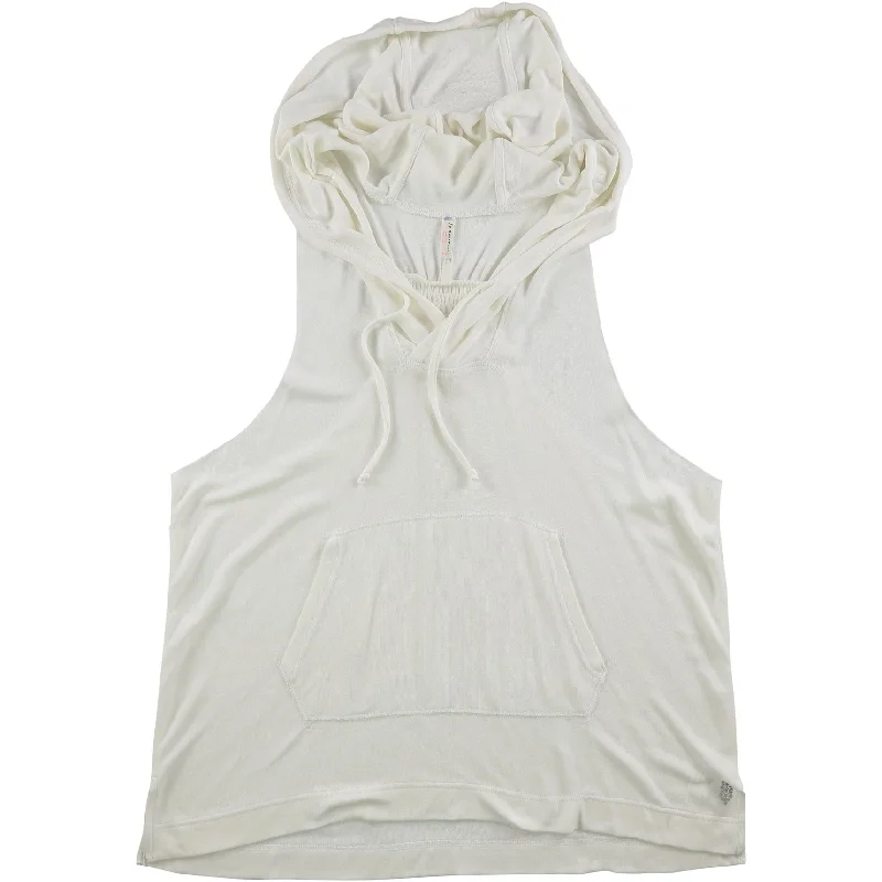 High-end Customization Free People Womens Tulum Hoodie Sweatshirt, White, Small