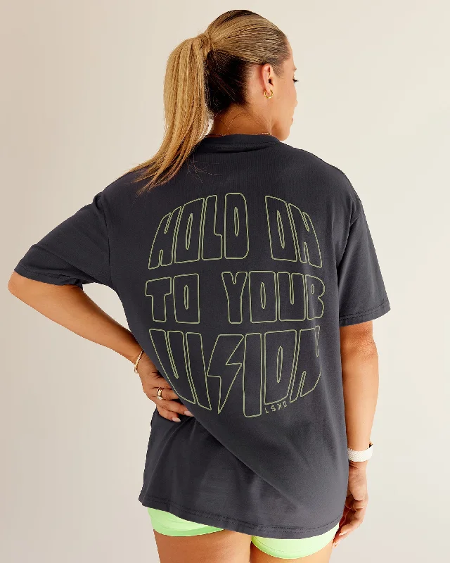 Sports And Leisure Bree Masters Vision FLXCotton Tee Oversize - Stormy-Pastel Lime