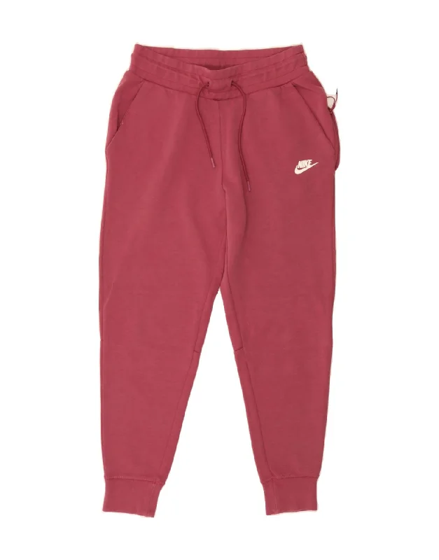 Preview New Products NIKE Womens Tracksuit Trousers Joggers UK 10 Small Pink Cotton