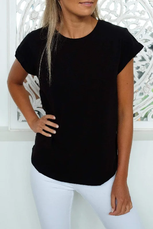 Unique Fashion Lucy Tee Black