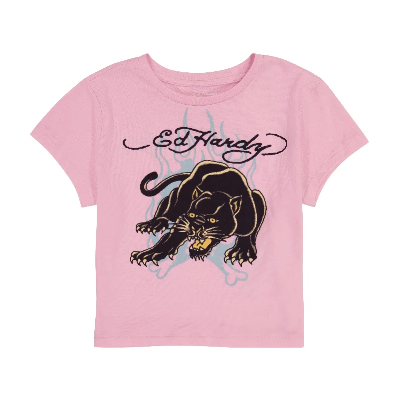 Celebrity Picks Panther Flame Baby Tee