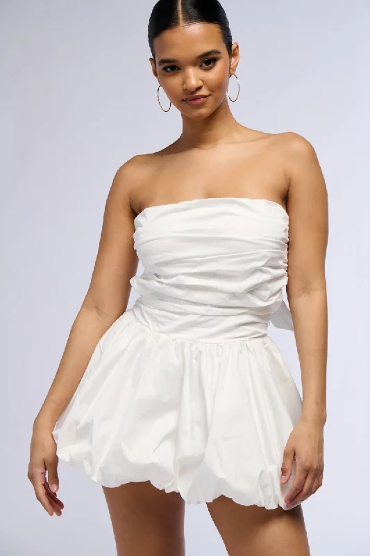 Perfect Tailoring FELT CUTE POPLIN MINI DRESS
