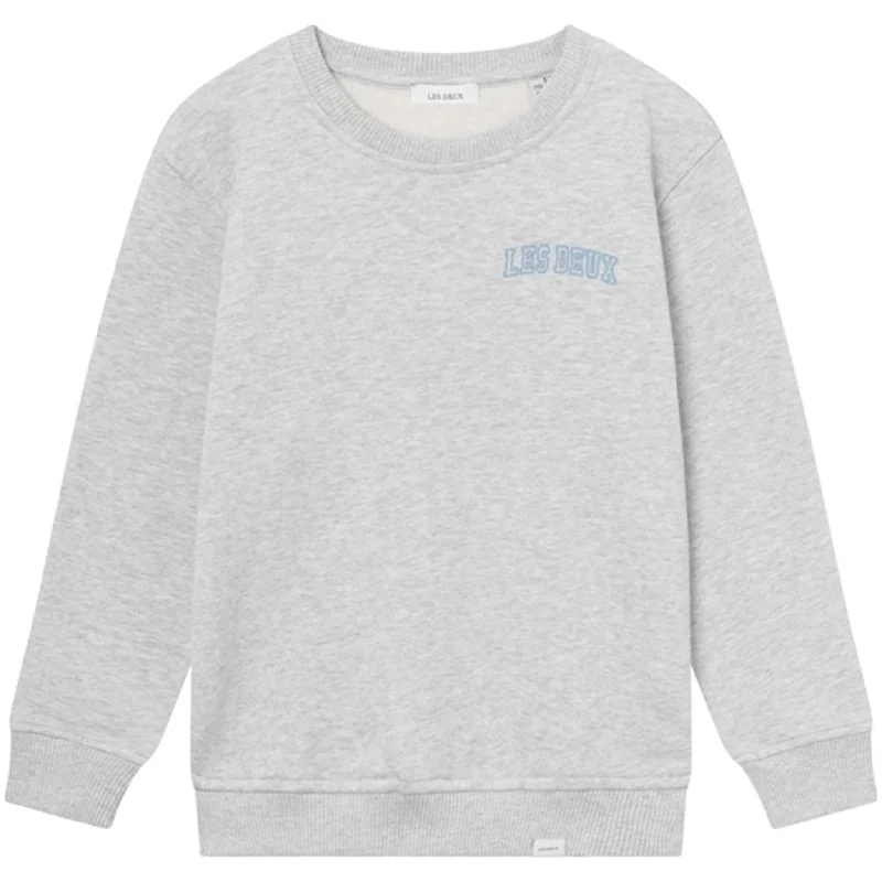 High-end Sense Les Deux Kids Snow Melange/Washed Denim Blue Blake Sweatshirt