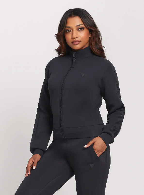 Sports Trend Eco Navy Allie Scuba Zip Active Jacket