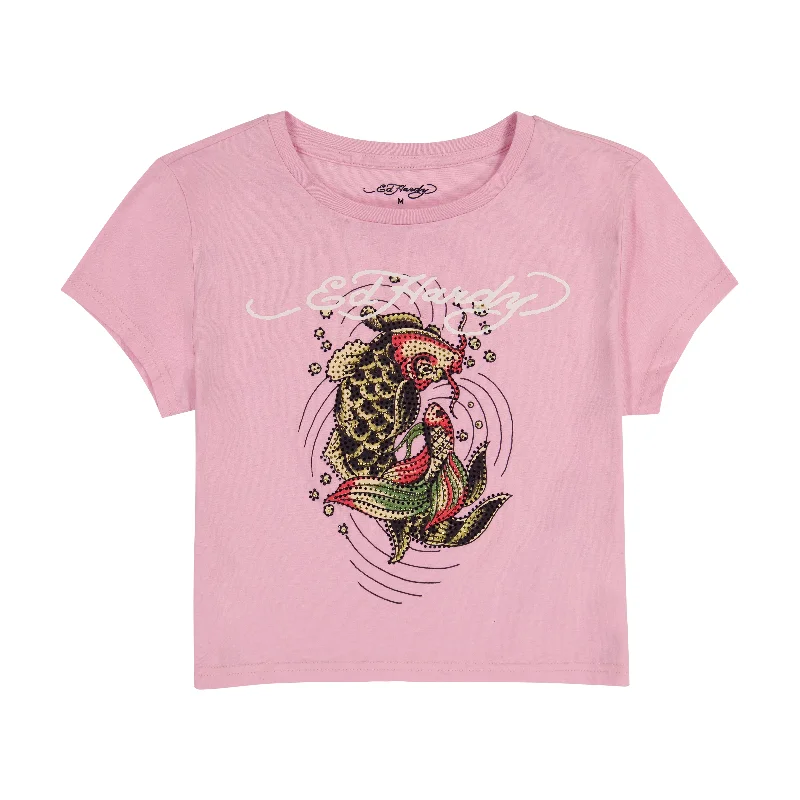 Fashionable And Fashionable Bubblegum Koi Fish Tee