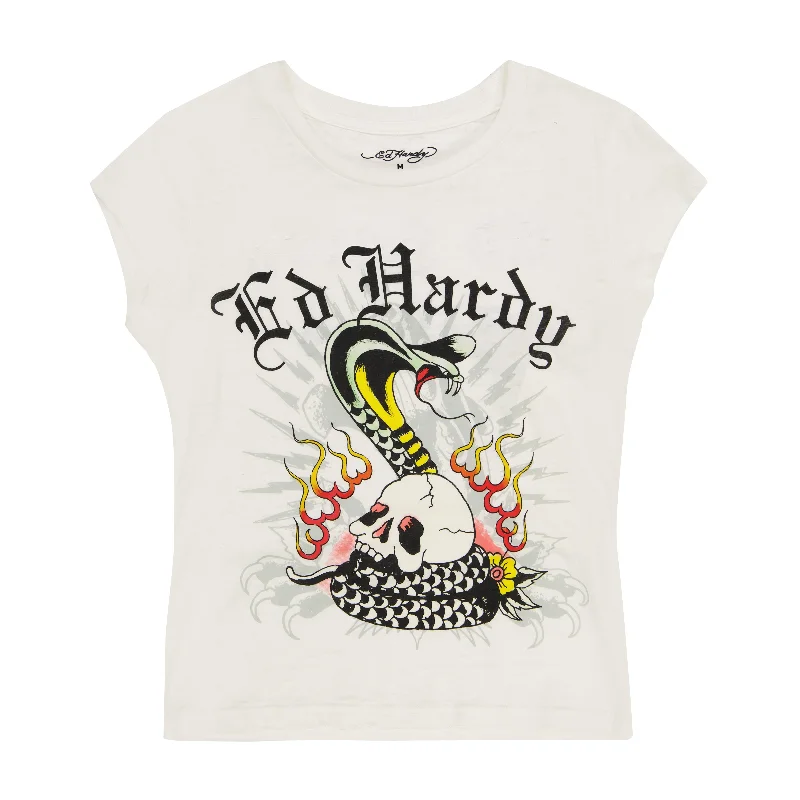 End Of The Year Cobra Burnout Cap Sleeve Tee