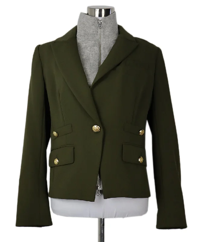 Body Design Veronica Beard Olive & Grey Dickey Jacket sz 10