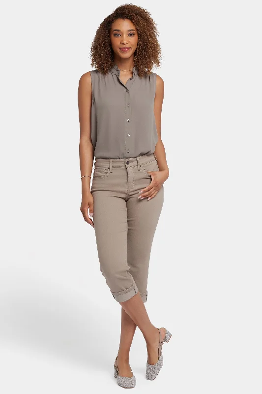 Sweet Breath Marilyn Straight Crop Jeans - Saddlewood