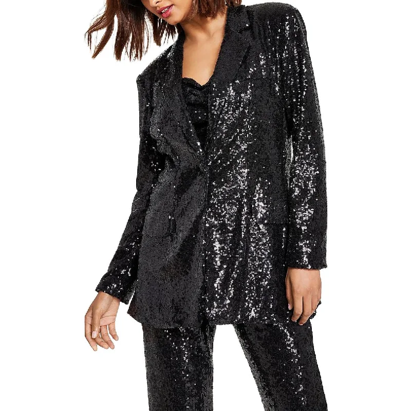 High Street Fashion Bee Darlin Womens Juniors Embellished  One-Button Blazer