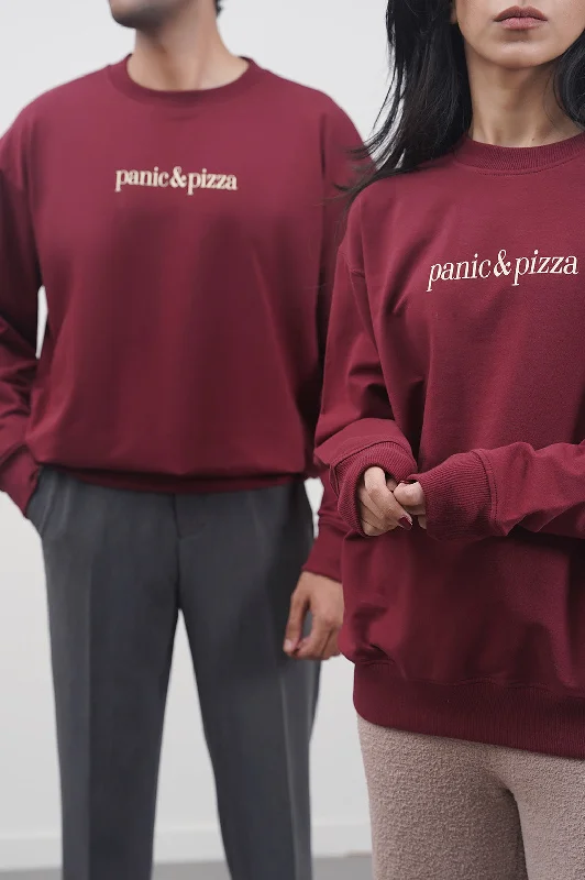 Sports And Leisure PANIC & PIZZA UNISEX SWEATSHIRT