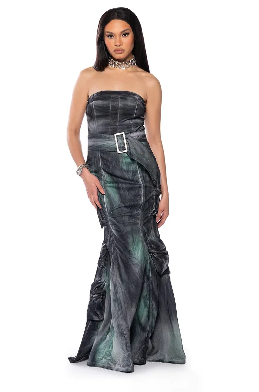 Celebrity Style THEY COULD NEVER BELTED MAXI DRESS