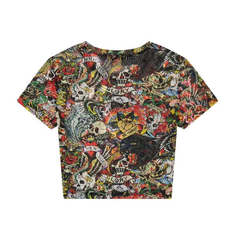Free And Comfortable Mesh Flash Mix Baby Tee