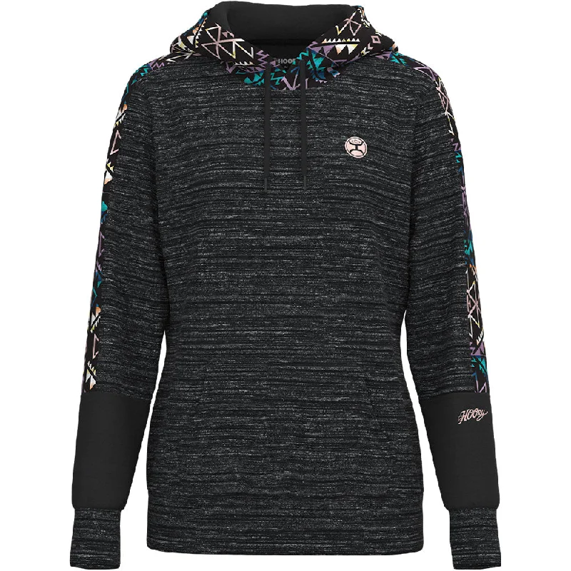 Street Fashion "Canyon" Black w/Aztec Pattern Hoody