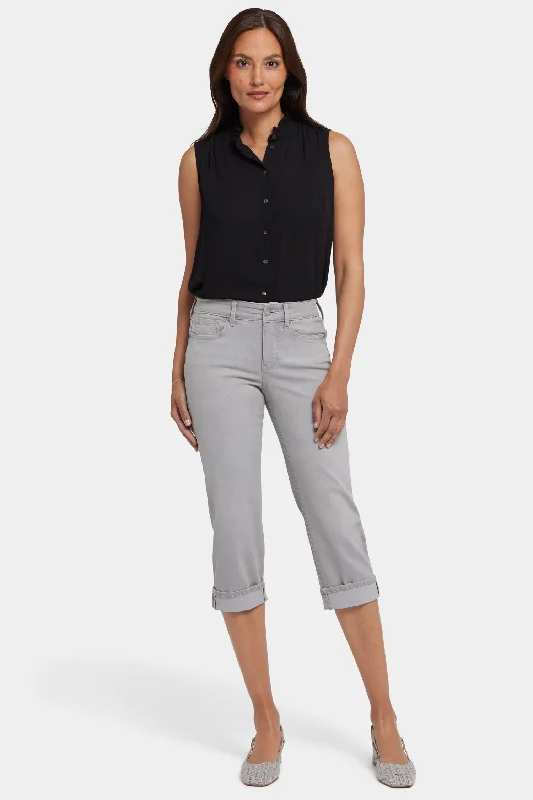 Casual Choice Marilyn Straight Crop Jeans - Grenada Mist