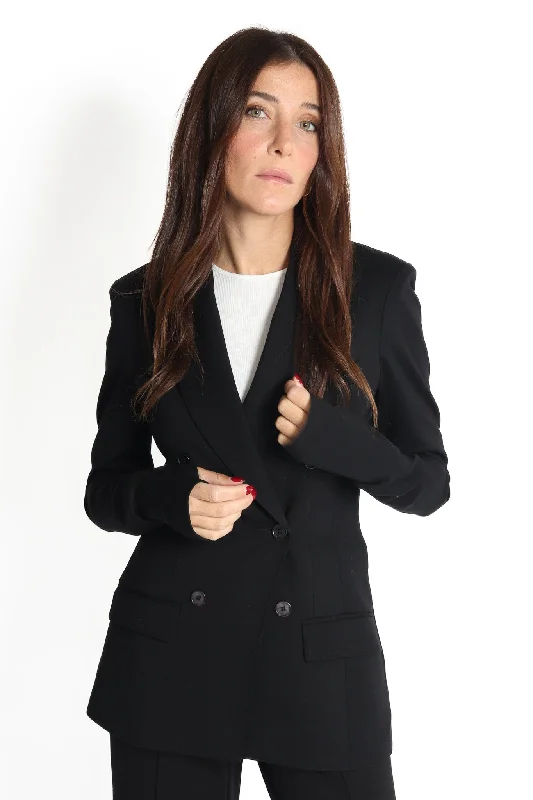 Fashion Wear Black Riri Thumbhole Blazer