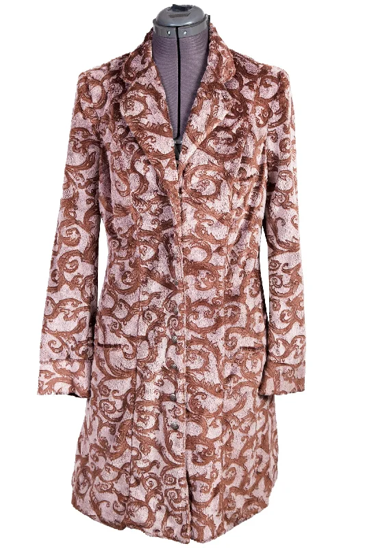 Leisure Sports Scully Womens Brown Polyester Jacquard Jacket