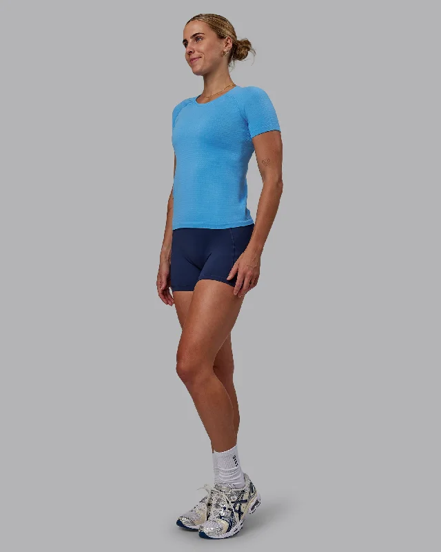 American Style AeroFLX+ Seamless Tee - Azure Blue/Azure Blue
