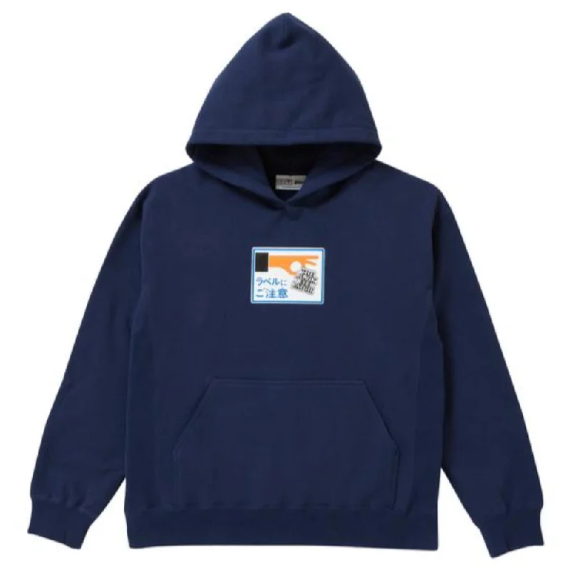 Fashionable In The Times Label Caution Hoodie