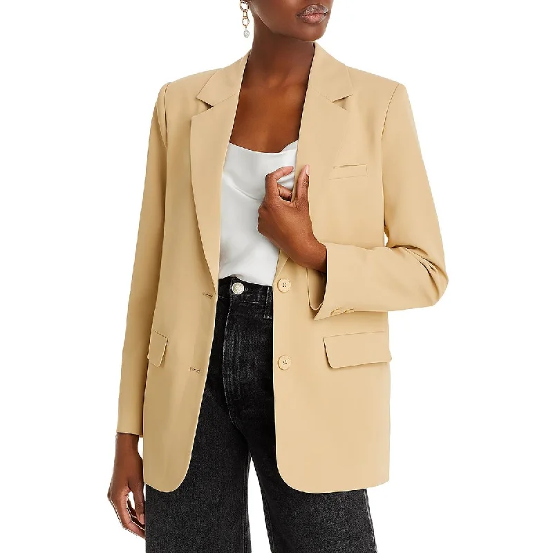 Minimal Classic Endless Rose Womens Buttery Collar  Two-Button Blazer