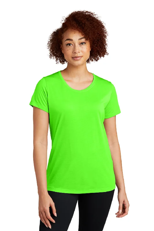 Elegant Series Sport-Tek Womens Competitor Moisture Wicking Short Sleeve Scoop Neck T-Shirt - Neon Green - Closeout Elegant Series Sport-Tek Womens Competitor Moisture Wicking Short Sleeve Scoop Neck T-Shirt - Neon Green - Closeout