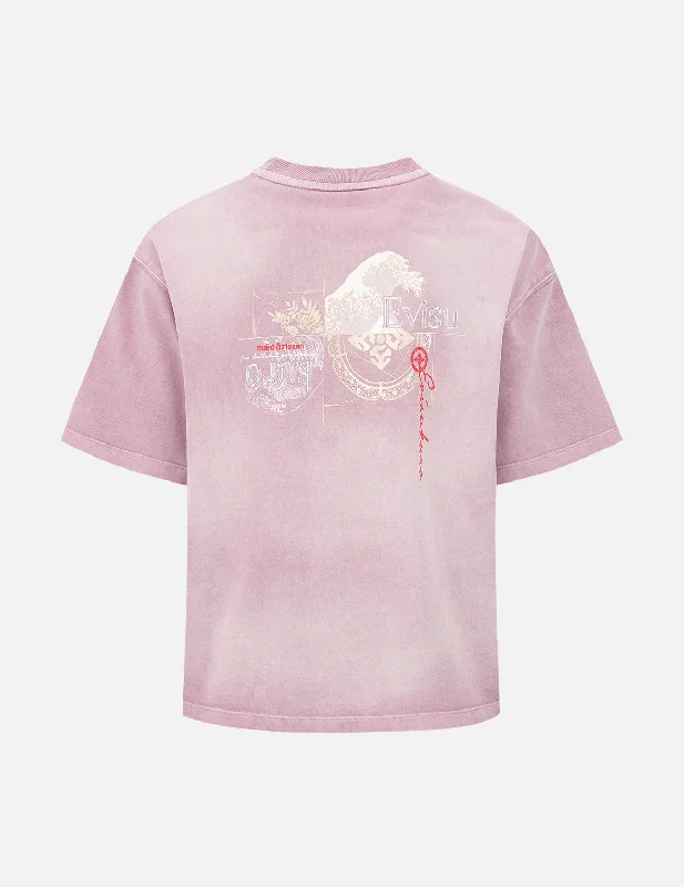 High-end Wear The Great Wave Print Drop-shoulder T-shirt