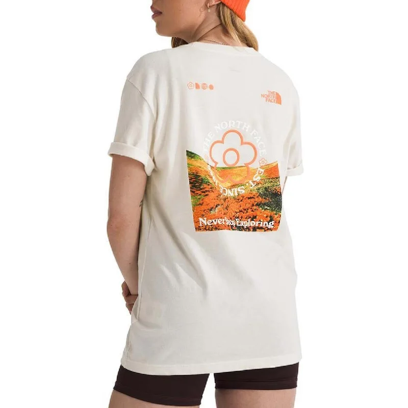 Sports Series Women's Short-Sleeve Strange Colorful World Flower Field Graphic Tee