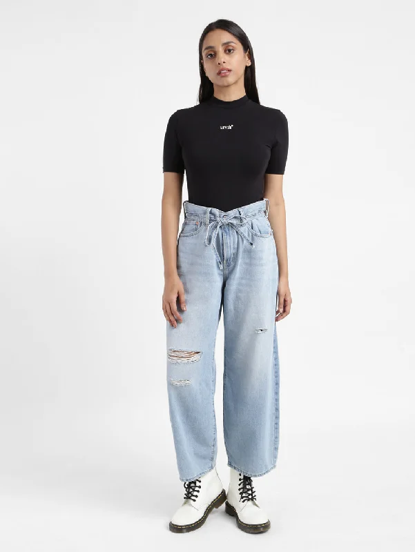 Classic Design Women's High Rise Xl Balloon Loose Fit Jeans