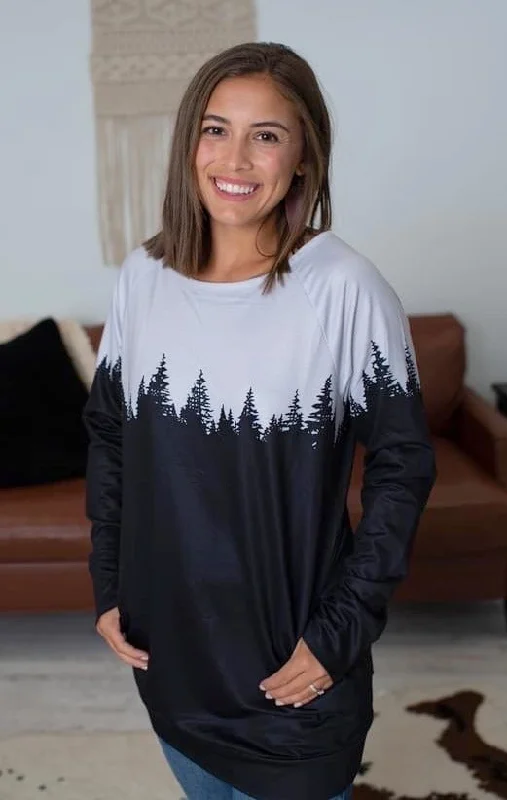 Retro Prints Juniper Raglan Pocket Tunic