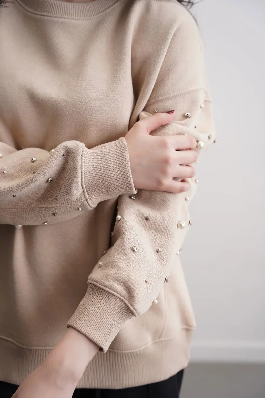 British Style DIAMANTE SPRAY SWEATSHIRT