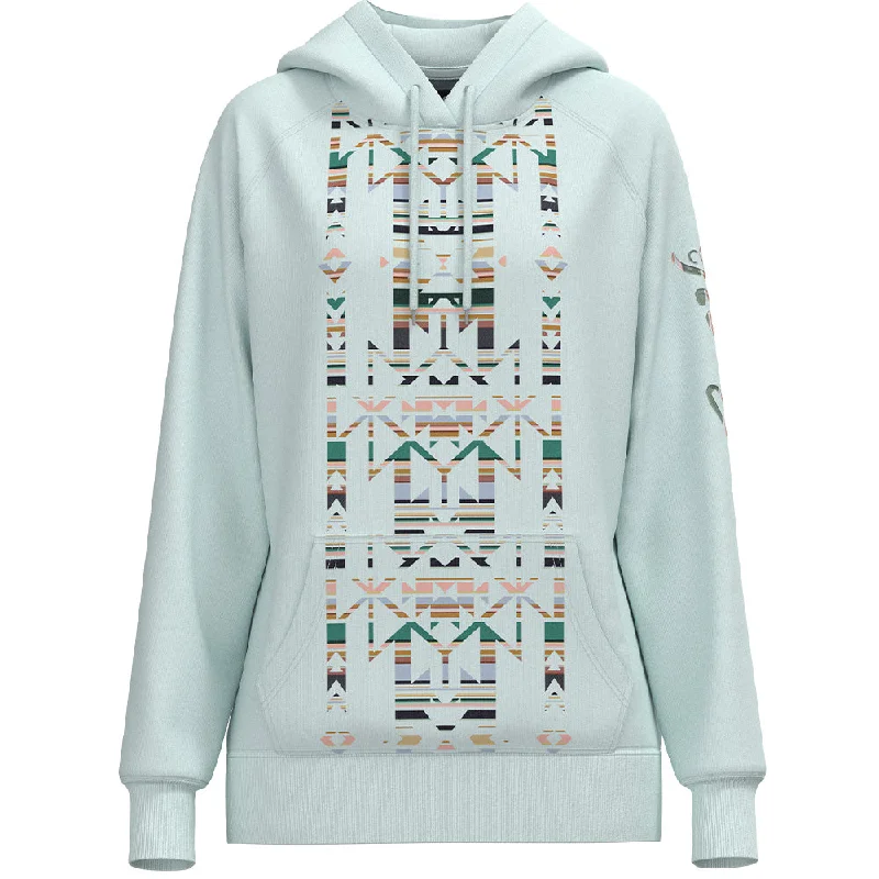 Editorial Design "Legendary Hoody" Light Blue/Aztec