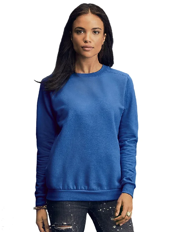 Must-have For Autumn And Winter Anvil Ladies Combed Ringspun Cotton Blend Crew Neck Sweatshirt