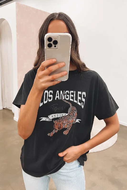 Personalized Outfit LA Tigers Tee Washed Black