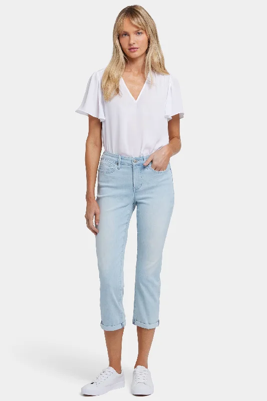 Fashion Touch Chloe Skinny Capri Jeans - Clear Waters