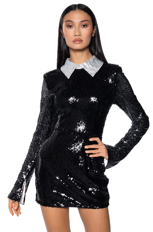 American Style MARK MY WORDS COLLARED MINI DRESS