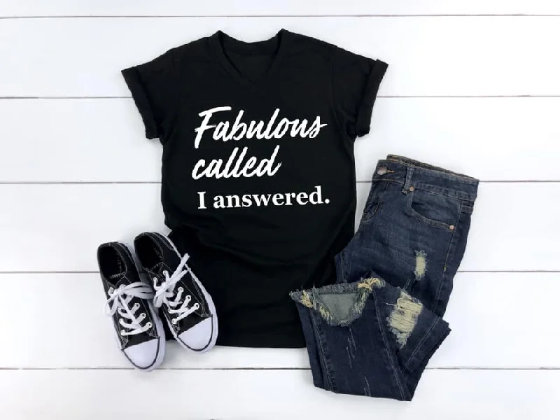Classic Design Fabulous Called Graphic Tee Shirt