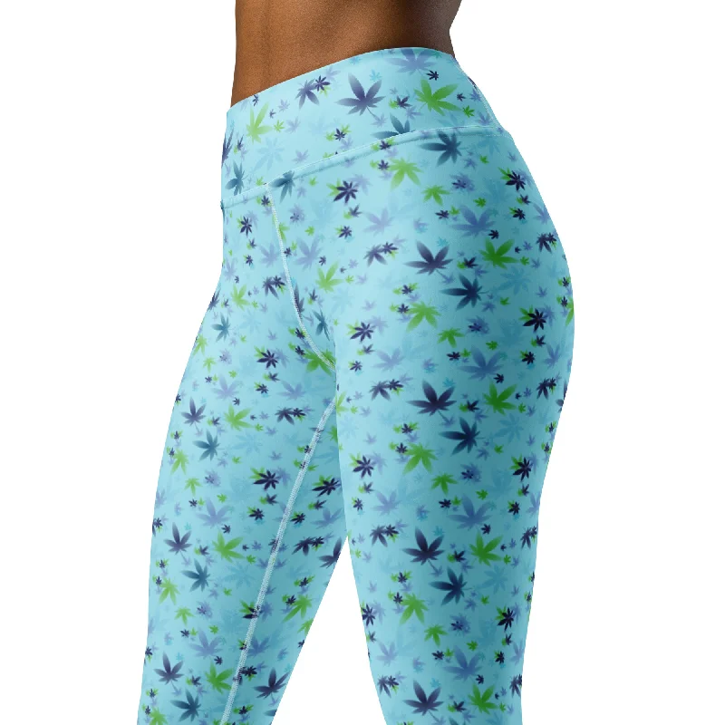 Refreshing Design Blizzard Blue Yoga Leggings