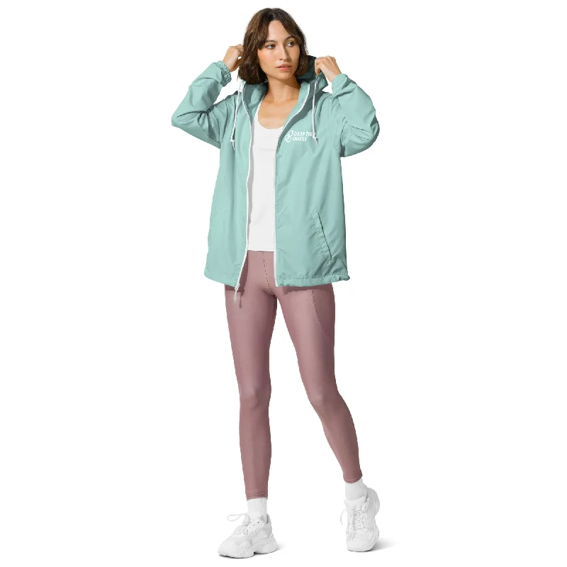 Exquisite Tailoring DTQ Unisex Lightweight Zip Up Windbreaker