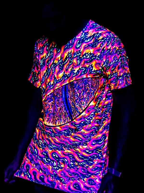 High Street Design Neon Eye Of The Phoenix Unisex Crew