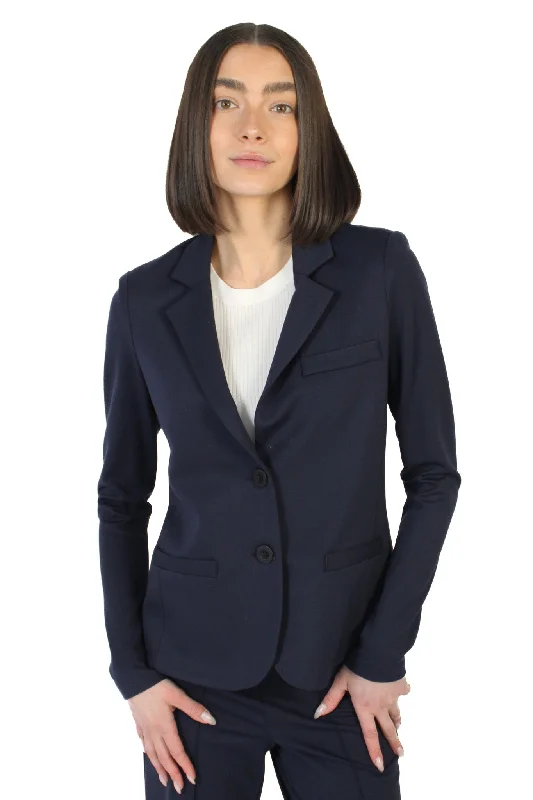 Sports And Leisure Navy Riri Ponte Fitted Blazer