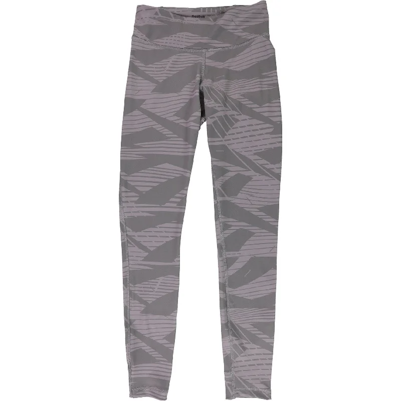 Simple Design Reebok Womens Les Mills Lux Bold 2.0 Compression Athletic Pants, Grey, X-Large