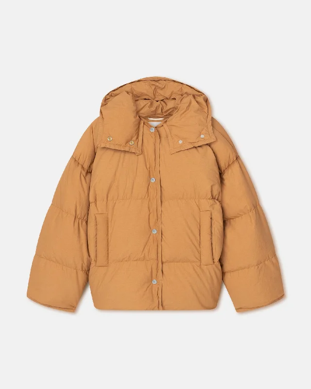 Practical Style Jolyn - Tech Poplin Puffer Jacket - Biscuit