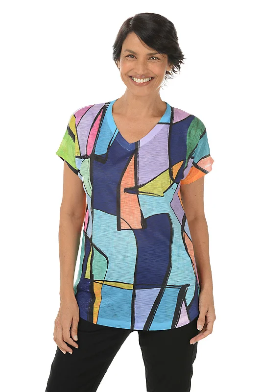 Celebrity Picks Vita Short Sleeve Slub Knit Top