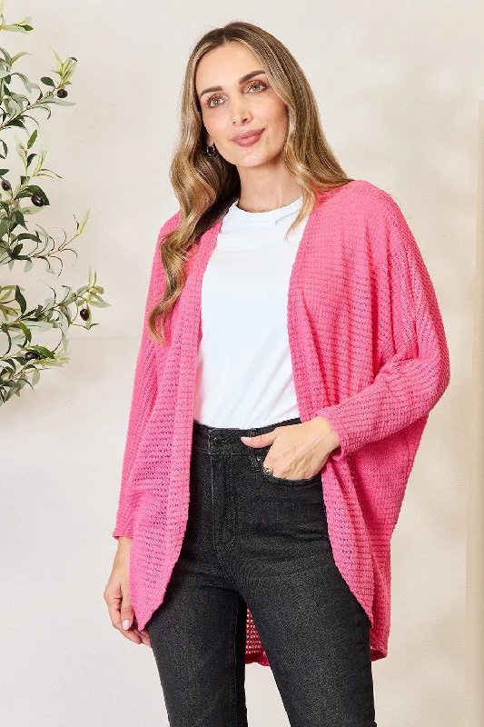Youthful Vitality Heimish Full Size Open Front Long Sleeve Cardigan