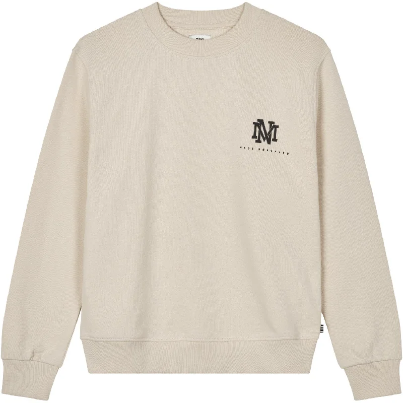 Sports And Leisure Mads Nørgaard Oatmeal Light Organic Solo Sweatshirt