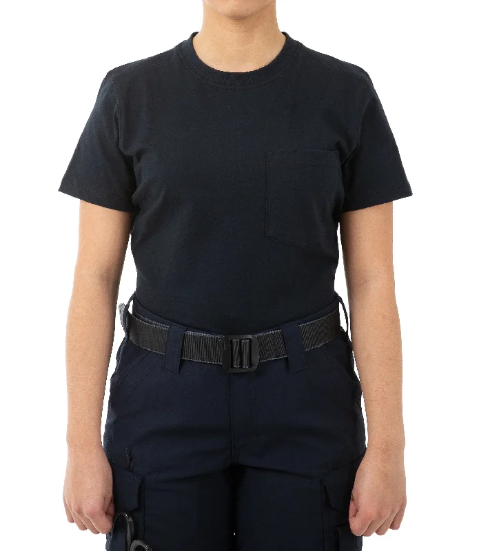 Noble And Elegant Women's Tactix Cotton T-Shirt with Chest Pocket