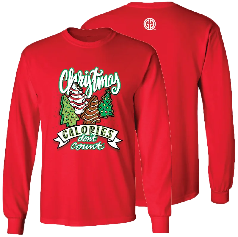 Youthful Style Christmas Calories Red LS-2614