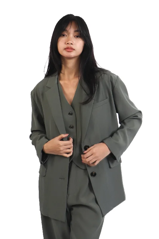 Minimal Style Leola Sage Blazer